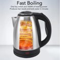 thumbnail image 4 of Electric Kettle 2L 1500W Fast Boil, Stainless Steel Liner, Safe Auto Shut Off, Easy Clean, Multipurpose, Borosilicate Glass, LED Light, 4 of 8