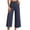 Navy, variant on XZNGL Golf Pants for Women, High Waist Cropped Straight Leg with Button Front Closure, Side Pockets, Polyester Spandex Blend, Casual Outdoor Work Trousers