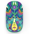 thumbnail image 1 of 2.4G Slim Wireless Mouse with Nano Receiver, Less Noise, Portable Mobile Optical Mice for Notebook, PC, Laptop, Computer(Peacock), 1 of 6