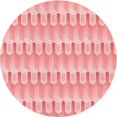 thumbnail image 1 of Ahgly Company Tapis d'Intérieur Ronds Transitionnels Roses Lavables à la Machine, 6 Pieds Rond, 1 of 7