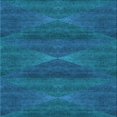 thumbnail image 1 of Ahgly Company Tapis d'Intérieur Lavable à la Machine, Carré, Transitionnel, Bleu Ciel Profond, Tapis de Zone, 5 Pieds Carré, 1 of 7
