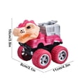 thumbnail image 3 of Dinosaur Construction Car Toy, Press And Go Motion Vehicle, Simulation Excavator Truck Model, Inertia Powered Push Drive Toy, Durable Plastic Engineering Vehicle With Grip Wheels, 3 of 6