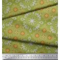 thumbnail image 3 of Soimoi Georgette Viscose Fabric Filigree Damask Printed Fabric 1 Yard 42 Inch Wide, 3 of 3