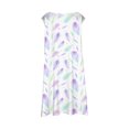 thumbnail image 5 of PMVFHDE Robe d'Été Fleurie pour Filles / Col Rond Sans Manches Robe Décontractée / Tenue Légère de Plage et de Vacances pour Tout-Petits à Préados Violet,5-6, 5 of 5