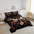 thumbnail image 3 of Erosebridal Retro Flower Bedding Full Comforter Set, Hippie Butterfly Down Comforter, Rustic Moth Reversible Comforters & Duvets, Lightweight Bedroom Decorative, 3pcs, 3 of 8