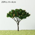 thumbnail image 4 of MYG 20X Orange Fruit Model Trees 4cm Model Train Diorama Garden Orchard Scenery, 4 of 7