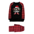 thumbnail image 1 of Kcodviy Dad Man Christmas Set Family Plaid Pajamas Family Clothes Matching Cute Family Christmas Pajamas Pants Christmas Plaid Long Sleeve Tops Pants Sweatshirt Pajamas Outfits Clothes, 1 of 5