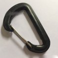 thumbnail image 1 of Carabiner D Shape Carabiner Easy Connection Small Light Black Plastic Quick Hook for Mountain Climbing, 1 of 5