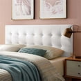 thumbnail image 2 of Pemberly Row King Biscuit Tufted Performance Velvet Headboard in White, 2 of 7