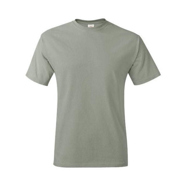 Hanes TAGLESS Men`s T-Shirt - Best-Seller, M, Stonewashed Green
