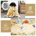 thumbnail image 3 of Garvee 5'x7' Floral Area Rugs, Washable Boho Rugs Ultra Soft Print Carpet, Non-Slip Low Pile Rug Stain Resistant Distressed Indoor Rugs for Living Room Bedroom Dining Room, Yellow, 3 of 9