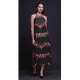 thumbnail image 3 of Bimba Robe de Plage d'Été pour Femmes, Dos Nu, Col Licou, Imprimée Teinture sur Nœuds - Grand, 3 of 6