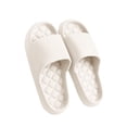 thumbnail image 1 of Mens and Womens Home Slippers Simplicity Solid Color Quick Drying Soft Sole Comfortable Non-Slip Indoor and Outdoor EVA Slippers White-05, 1 of 1