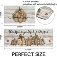 thumbnail image 3 of Fall Kitchen Rugs Fall Entrance Door Mat Pumpkin Non Slip Kitchen Rug Anti Fatigue Mats for Kitchen Floor Waterproof Washable Rug Runner for Kitchen Laundry17x30+17x47inch, 3 of 6