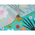 thumbnail image 5 of oneOone Velvet Turquoise Green Fabric Skull Sewing Craft Projects Fabric Prints By Yard 58 Inch Wide, 5 of 5