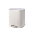 thumbnail image 1 of Stainless Steel Trash Can with Lid – 3.2 Gallon Step-On Garbage Bin with Soft-Close, Removable Inner Bucket – Compact Rectangular Wastebasket for Kitchen, Bathroom, Office, 1 of 7
