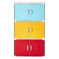 thumbnail image 2 of Hodedah Armoire de Rangement Polyvalente pour la Maison/le Bureau à 6 Portes Fermées, Rainbow, 2 of 7
