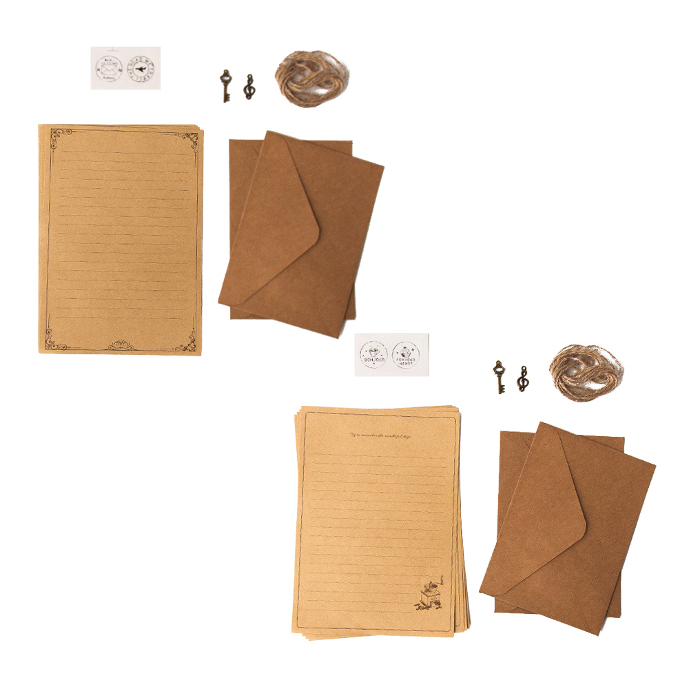 FloreceBien Vintage Paper and Envelopes - Classic Aged Paper Designs - Vintage Printing paper, Vintage Writing Paper