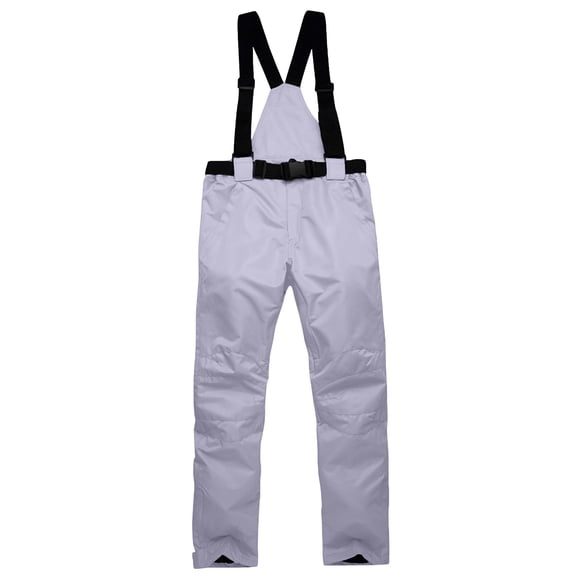 Fengqque Snow Pants Ski Pants Men Baggy Snowboard Pants Snow Bibs Women Insulated Waterproof Windproof Snowboard Bibs Overall Gray 14(XXXL)