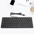 thumbnail image 3 of Mini Clavier Japonais Câblé Interface USB de Bureau, Muet, Ultra Mince, 78 Fournitures Informatiques Clés avec Transmission Stable, Boutons Durables, pour Ordinateur de Bureau et Ordinateur Portable, 3 of 8