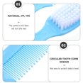 thumbnail image 4 of 1 Set Baby Brush and Comb Newborn Infant Massage Hair Brush Comb Kit (Blue), 4 of 9