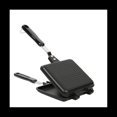 thumbnail image 1 of Sandwich Maker, Non-Stick Hot Sandwich Maker Grill Pans with Handle Aluminum Flip Pan for Home Kitchen,Black, 1 of 7