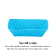 thumbnail image 1 of maskred 10Pcs Silicone Cake Mold Multicolor Mousse Pudding Baking Tools Non-stick Cupcake Liners Home Party Bakeware Accessories Yellow 1Set, 1 of 6