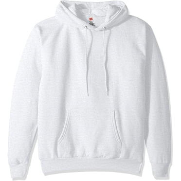 Hanes Mens ComfortBlend EcoSmart Pullover Hoodie Sweatshirt, M, Ash