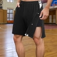 thumbnail image 2 of Xdzjlr Shorts Mens,Everyday Fit With Button Spring Wear Comfortable Men's Athletic Shorts, 2 of 4