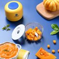 thumbnail image 3 of Liven LIVEN Portable USB Rechargeable Mini Food Blender with Stainless Steel Blades, 100mL/250mL Capacity, Wireless Baby Food Processor for Fruits, Vegetables, and Meat, Yellow, 3 of 7