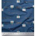 thumbnail image 1 of Soimoi polyester Crepe Fabric Gift Box & Hanging Ribbons Party Print Fabric by Yard 42 Inch Wide, 1 of 3