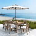 thumbnail image 4 of Gymax Outdoor Patio Umbrella Modern Table Umbrella w/8 Heavy Duty Ribs Sun-proof Beige, 4 of 10