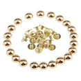 thumbnail image 4 of 20 Pieces Mushroom Dome Rivets Studs Rivets Leathercrafts accessories Spikes for Leather Craft Bag 8mm gold, 4 of 9