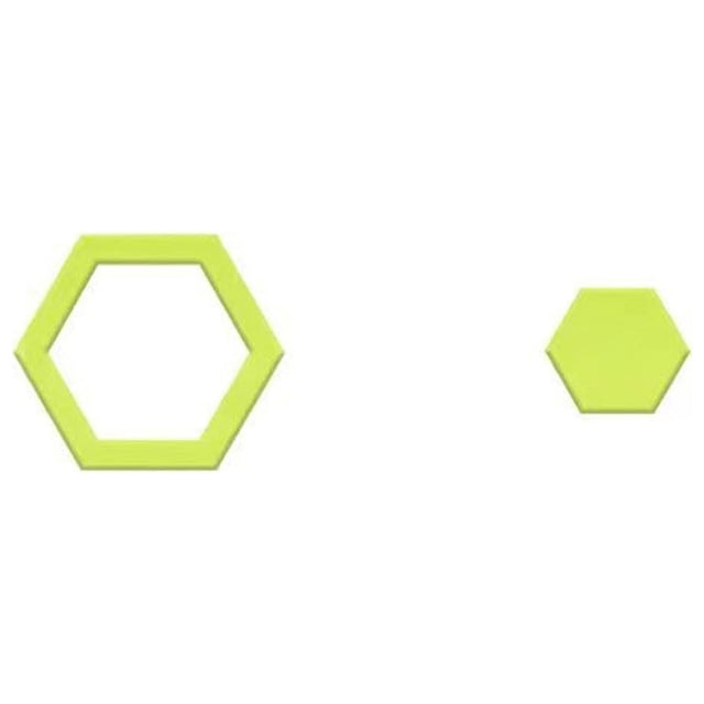 Pompotops Magnifiques Hexagones Gabarit de Couture pour Courtepointe Liquidation