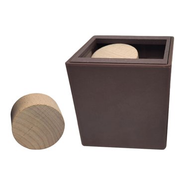 Bunblic Casse-Tête en Bois 3D Cube Sensoriel Jouets Créativité Résolution de Problèmes Boîte à Casse-Tête en Bois pour Cadeaux 6 Ans et Plus Cercle