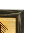 thumbnail image 3 of Rustic Wooden Picture Frame 9x12-100% Natural Solid Eco Distressed Wood for Wall Mounting Tabletop Photo Frame - Charcoal, 3 of 5