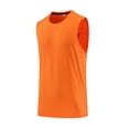 thumbnail image 4 of ylioge Gilet de Course pour Hommes Débardeurs d'Entraînement Athlétiques Chandails Sans Manches à Col Rond Décontractés pour Hommes Chandail Extensible Ajusté Uni Respirant Débardeurs de Gym, 4 of 5