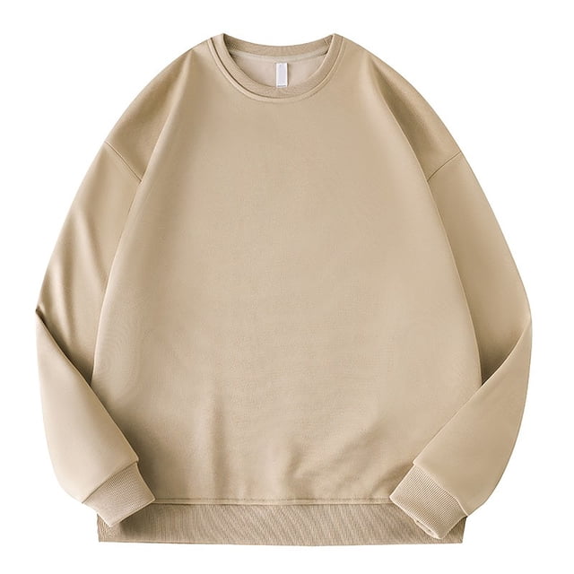 Ketyyh-chn99 Chandails pour Hommes à Col Rond Chandail à Col Rond pour Hommes à Manches Longues Décontracté Chaud en Laine Chandail Kaki,2TG