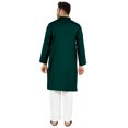 thumbnail image 4 of Atasi Ensemble Kurta Pyjama 2 Pcs pour Homme, Col Henley, Kurta Long Décontracté, 4 of 7