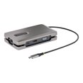 thumbnail image 3 of StarTech.com USB-C Multiport Adapter with USB-C DP Alt Mode Video Output / 4K HDMI 2.0 / VGA, USB-C Dual Monitor Docking Station, 100W PD Pass-Through, USB Type C Mini Dock/MST Adapter Hub - 2x USB-A 10Gbps, GbE (DKM31C3HVCPD) - Docking station - USB-C 3.2 Gen 2 / Thunderbolt 3 / Thunderbolt 4 - VGA, HDMI, USB-C - 1GbE - TAA Compliant, 3 of 12