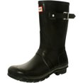 thumbnail image 1 of Hunter Original Short Rubber Rain Boot, Natural Rubber, Sherpa Lining, Non Slip Tread - 8M - Black, 1 of 3