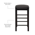 thumbnail image 4 of Linon Tifton 3 Piece Wood & Faux Marble Tavern Set Backless Stools in Black, 4 of 13