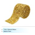 thumbnail image 3 of Unique Bargains 1 Roll 1 Yard Self Adhesive Crystal Rhinestone Diamond Ribbon for Arts & Crafts Project Gold, 3 of 5