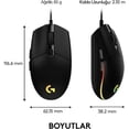 thumbnail image 5 of Logitech G102 Mouse USB Wired Gaming Mouse 8000 DPI Rainbow Optical Effect Screen For PC/Mac Computer and Laptop - Purple, 5 of 5