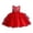 Red, variant on felwors Flower Girls Embroidered Lace Tulle Dress Bowknot Princess Wedding Birthday Party Communion Pageant Dance Ball Gown