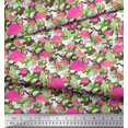 thumbnail image 2 of Soimoi Rayon Fabric Camouflage Texture & Flamingo Bird Print Sewing Fabric Yard 56 Inch Wide, 2 of 3