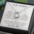 thumbnail image 2 of À Ma Fille Profiter de la Balade pour Toujours Collier w Message Carte, 2 of 7