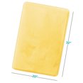 thumbnail image 3 of 1 Large Clara Clark Bath Mat Bathroom Rug - Absorbent Memory Foam Bath Rugs - Non-Slip, Cozy Velvet Feel Microfiber Bathrug, Plush Shower, Toilet- Floor Bathmats Carpet - Mellow Yellow - 20"x32", 3 of 6