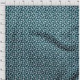 thumbnail image 4 of oneOone Viscose Jersey Teal Blue Fabric Animal Sewing Craft Projects Fabric Prints By Yard 60 Inch Wide, 4 of 5