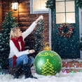 thumbnail image 3 of Décorations de Boule Gonflable de Noël 60CM pour Extérieur, Cour, Porche et Jardin - PVC Résistant aux Intempéries, Sans Lumières Incluses, 3 of 5